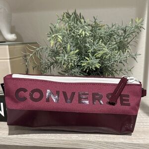 Converse Maroon and White Pencil Case
